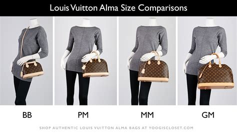 louis vuitton alma gm vs mm|alma pm size.